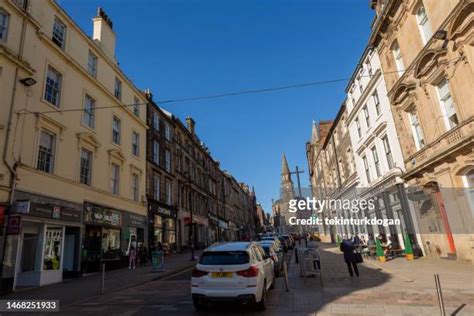 Stirling High Street on a busy shopping day