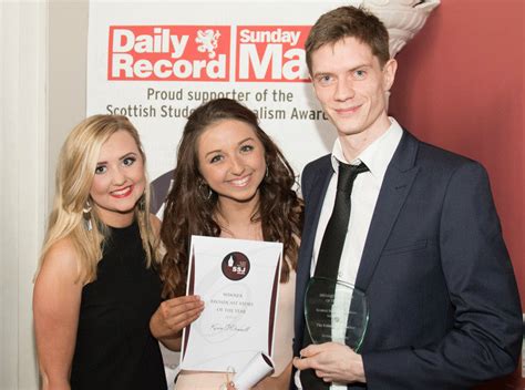 Stirling students accepting their awards