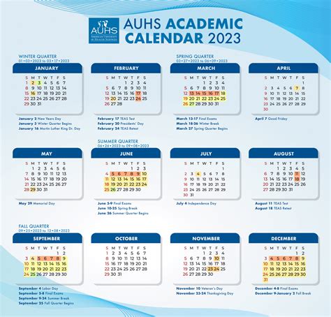 Student Calendar