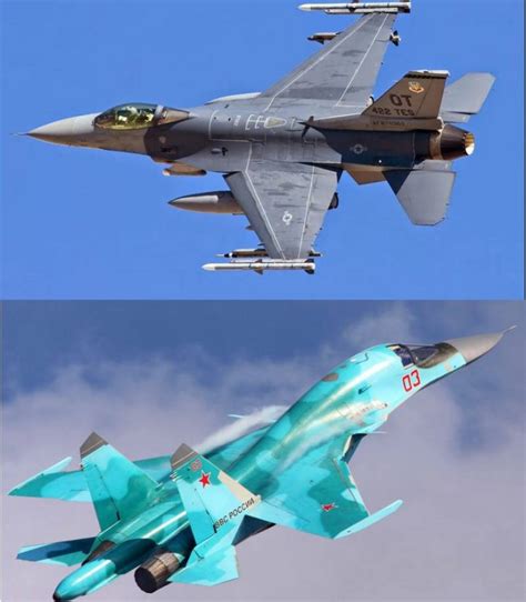 Su-34 and F-16 speed comparison