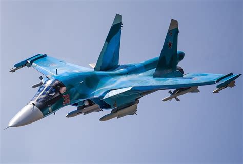 Su-34 Fighter Bomber in flight