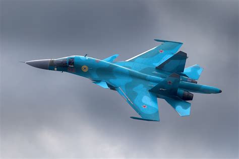 Su-34 Fighter Bomber In Flight