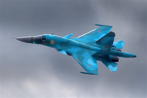 Su-34 Fighter Bomber Landing