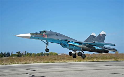 Su-34 taking off