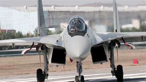 Su-35 Fighter Jet Landing