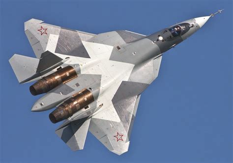 Engine of the Su-57 stealth fighter jet