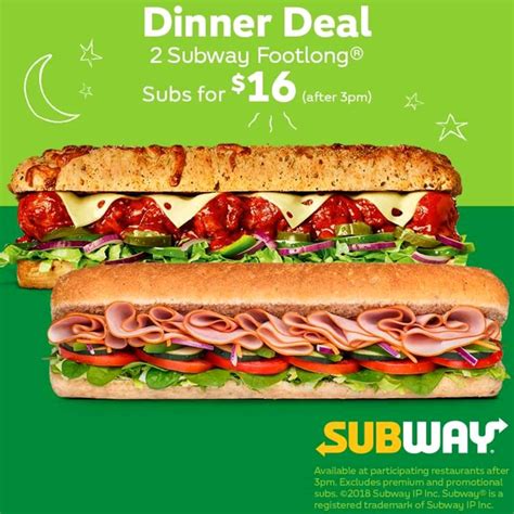 Submarine Sandwich Deal