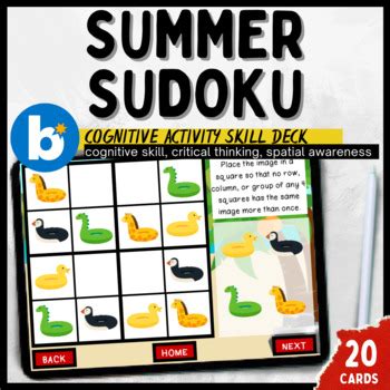 Sudoku and cognitive skills improvement