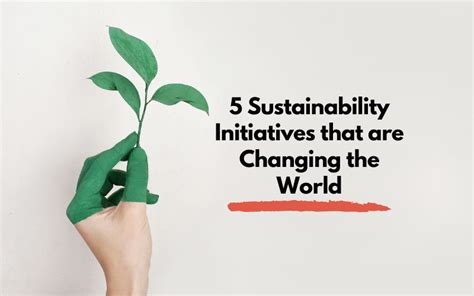 Sustainability Initiatives