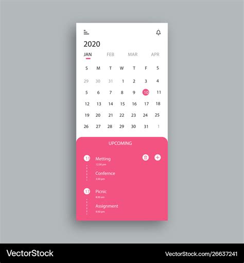 Swift Calendar Interface