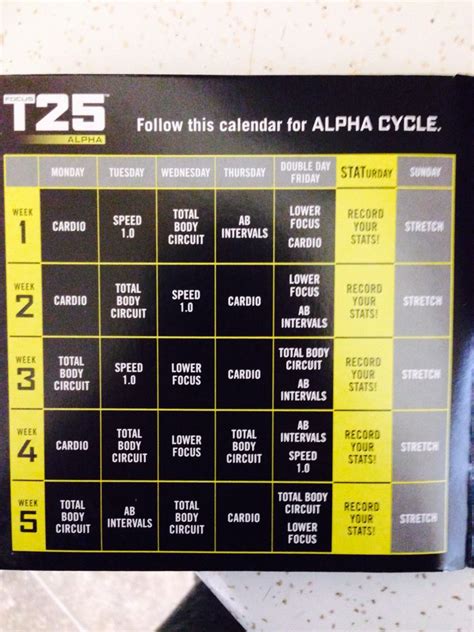 Description of T25 Alpha Workout Benefits