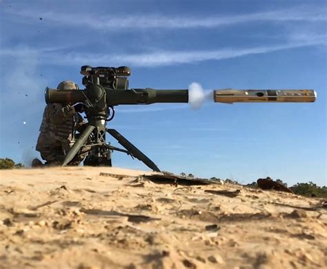 TOW anti-tank missile on a tripod