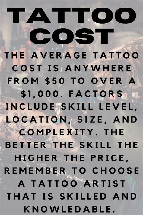 Cost of Getting a Tattoo in Fort Myers