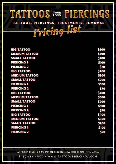 Tattoo Prices in Richmond Ky