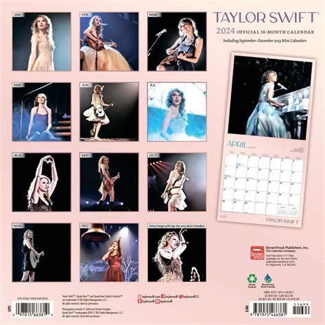 Taylor Swift Calendar Ideas Image