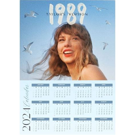 Taylor Swift Calendar Templates Image