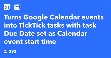 TickTick Calendar Events