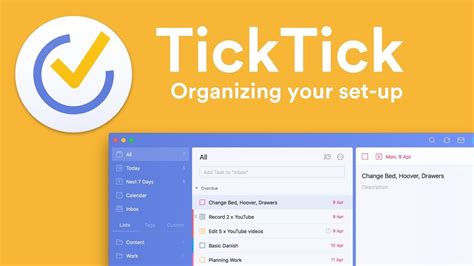 TickTick Task Organization