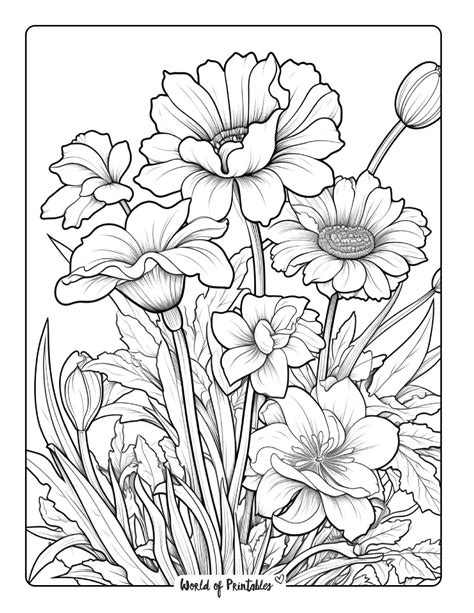 Tips and Techniques for Colouring Flower Colouring Pages