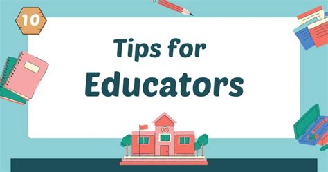 Tips for Educators