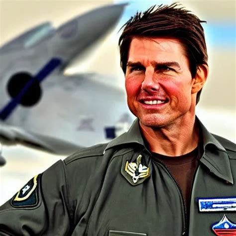 Tom Cruise as a pilot