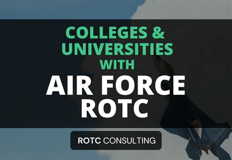 Top Schools with Air Force ROTC Programs