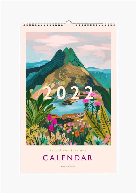 Travel Theme Calendar