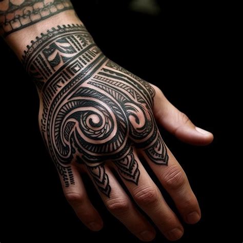 Tribal Hand Tattoos