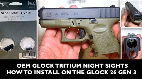 Tritium night sights installation