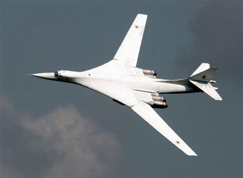 Tu-160 Strategic Bomber in flight