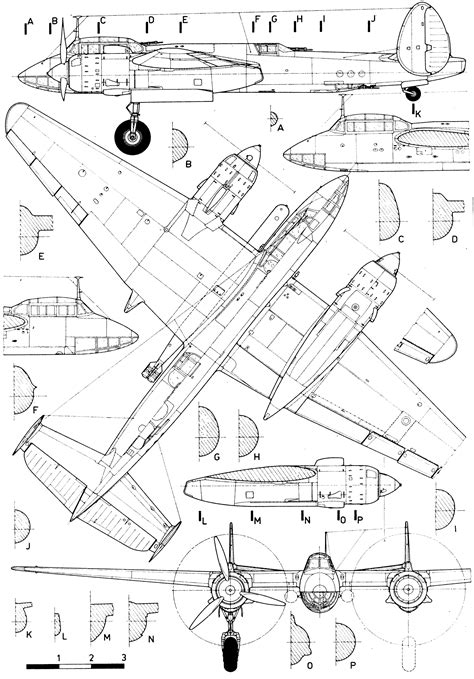 Tupolev Tu-2 Technical Drawing