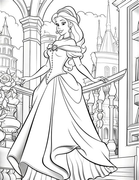 Types of Disney Princess Coloring Pages