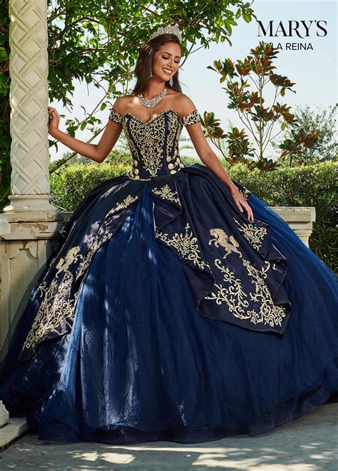 Types of Navy Quinceanera Dresses