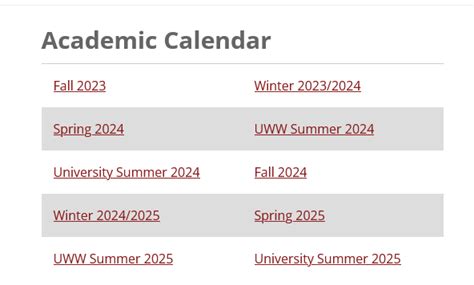 UMassD Academic Calendar