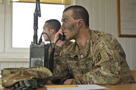 US Army Infantry Officer in action