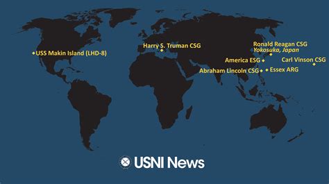 US Carrier Strike Groups Deployments