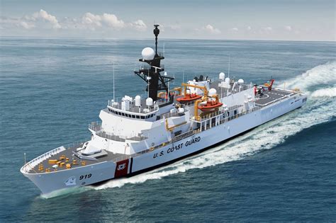 US Coast Guard ship at sea