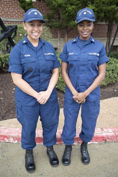 US Coast Guard women in uniform