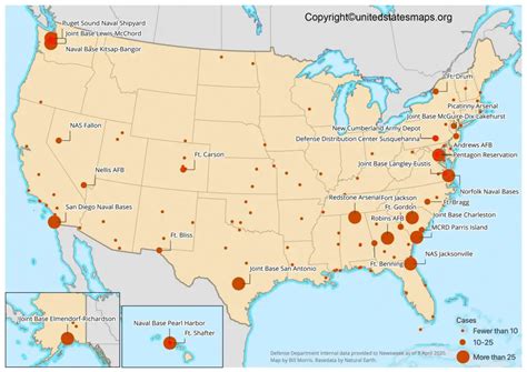 US Military Base Map