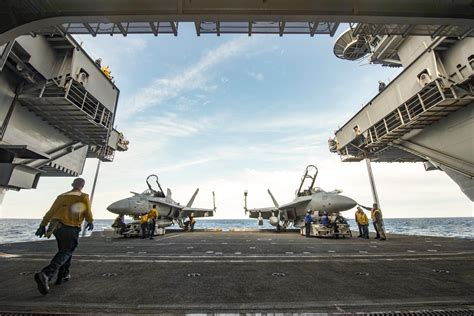 US Navy Attack Aircraft in Hangar