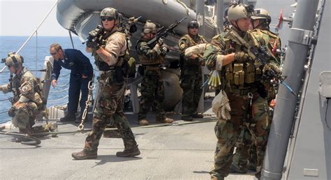 US Navy SEAL teams in training