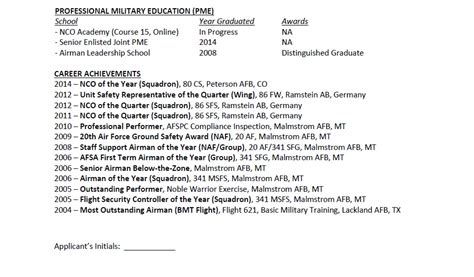 USAF OTS Applicants Qualifications