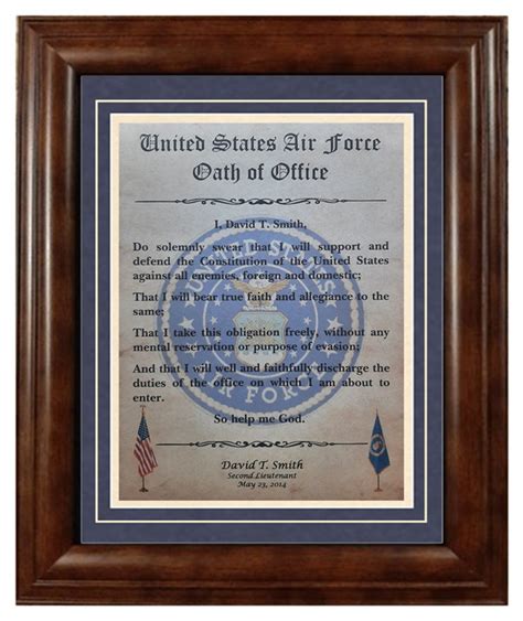 US Air Force Officer Oath of Office Values