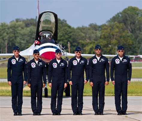 USAF Thunderbirds in flight during the Luke Air Force Base Air Show