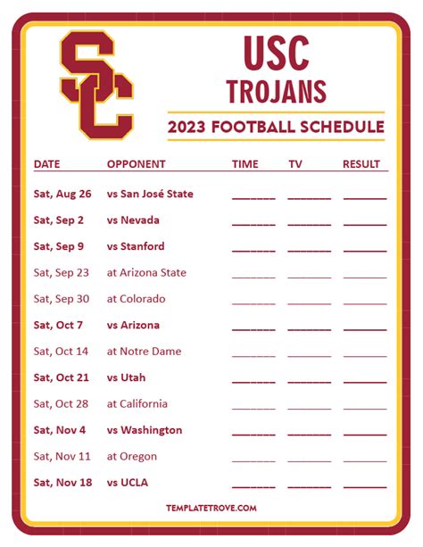 USC Academic Calendar