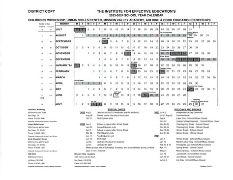 USC Academic Dates