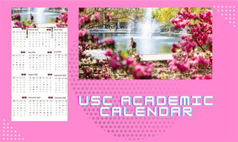 USC Calendar Academic Deadlines