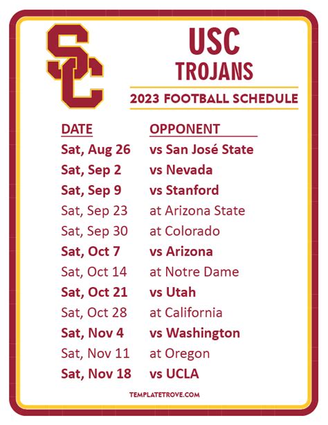 USC Calendar Scheduling