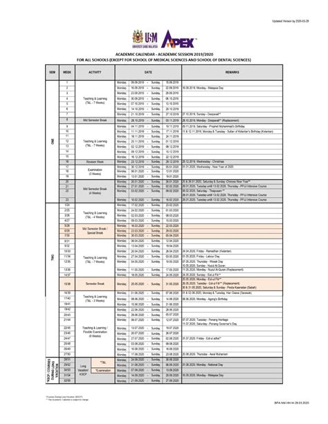 USM Calendar Reminders