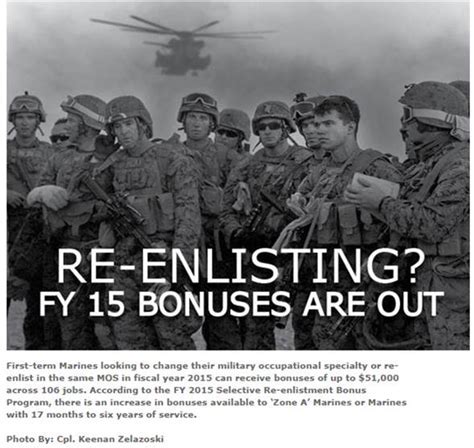 USMC Bonuses and Allowances